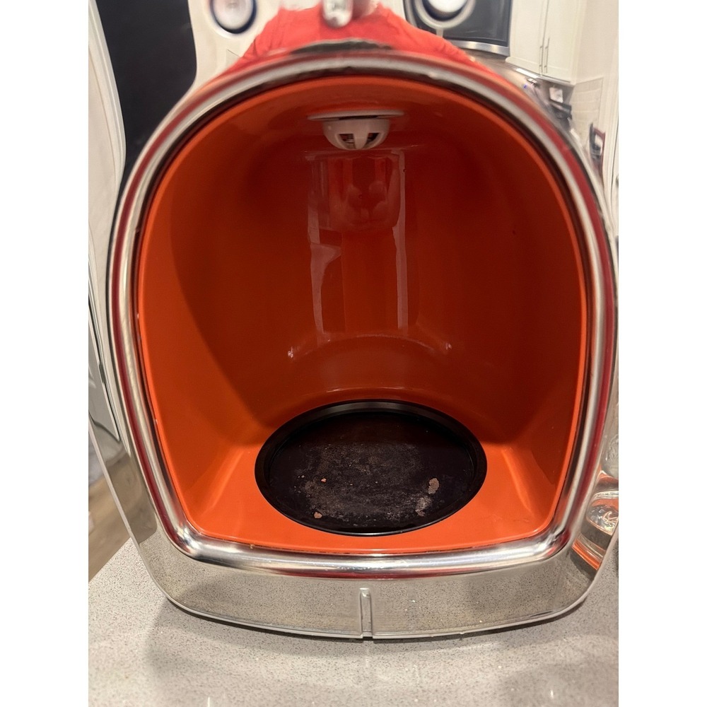 Retro Chrome Michael Graves 12 Cup Coffee Maker Orange Interior anDigital Clock - Picture 3 of 7